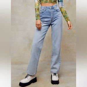 NWOT TopShop Kort Straight Leg Jeans
